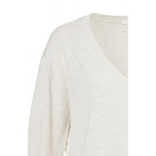 Load image into Gallery viewer, YAYA - V Neck Sweater - Light Grey Melange
